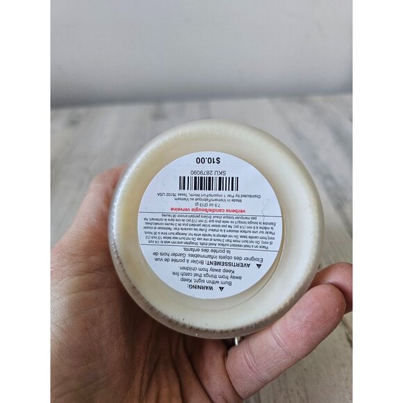 Pier 1 verbena candle 7.5 oz new retired green Xmas decor - Picture 5 of 6